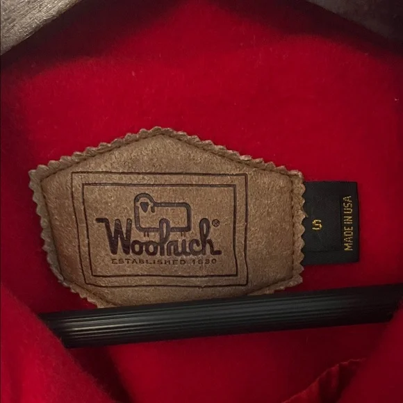 Woolrich Vibrant Red 100% Wool Tassel Fringe Coat - Picture 2 of 6